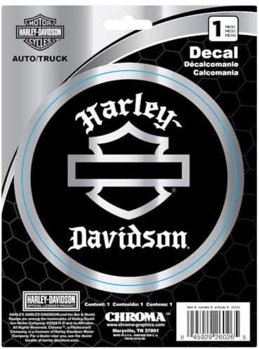 Harley-Davidson Aufkleber H-D Chrome Silhouette