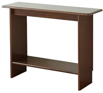 Schmaler Eingangskonsolentisch, Massivholz Display Tisch mit Ablage, langer und dünner Couchtisch für Wohnzimmer, Flur, Foyer