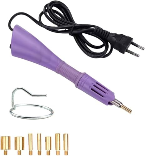 Hotfix Applikator Tool Set Präzises DIY Strasssteine Aufbügeln Werkzeug mit EU-Stecker Applikator für Glitzersteine inkl. 211°C Hitze-Stift & ergonomischem Griff Perfekt für Textilien Kleidung Schuhe