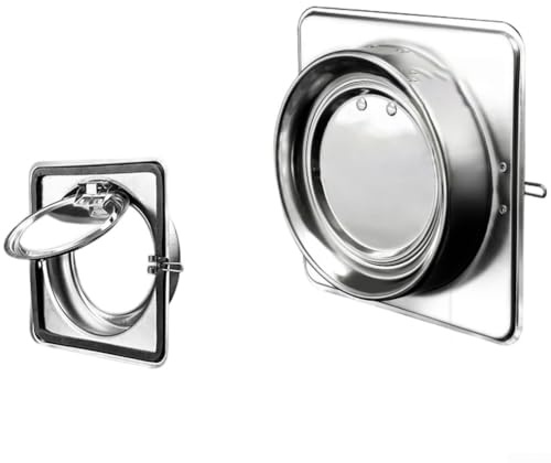 Valve anti-retour en acier inoxydable pour hotte aspirante de cuisine (150 mm)