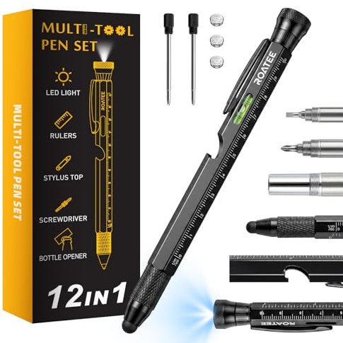 12 in 1 Multitool Pen for Men,Fathers Day Birthday Gift for Dad Husband
