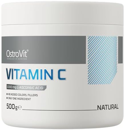 OstroVit Vitamin C 500 g Natural | 100% reine L-Ascorbinsäure für ein starkes Immunsystem mit 500 Portionen | PURE