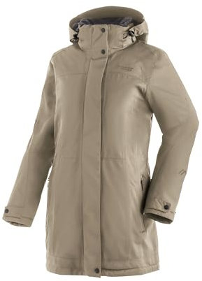 Maier Sports Lisa 2.1, Damen Outdoorjacke, Wasserdichter Outdoor-Mantel mit vielen Features, mTEX Wetterschutz und mTHERM für hohen Wärmerückhalt, PFC-frei, Braun, 48