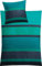 Kleine Wolke Cambridge Bettwäsche, Bettbezug Baumwolle Petrol 155 x 220 cm