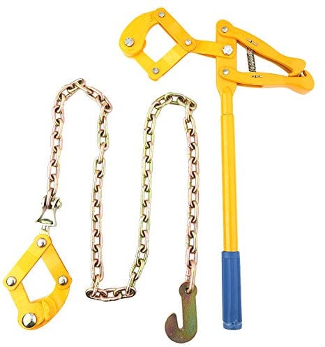Chain Strainer, 1pc Heavy Duty Farm Cattle Wire Fence Strainer Fencing Repair Wire Pulling Tool Tensioner 1.2M Chain Fence Strainer Fence Wire Puller
