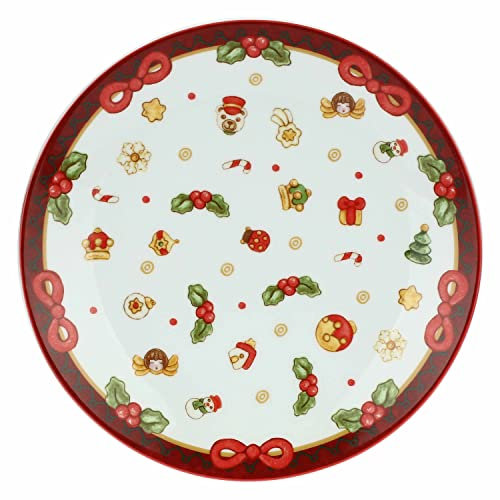 THUN - Piatto Dessert in Porcellana Magico Natale