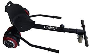 Cityblitz Unisex Bike-Scooter Kickscooter, schwarz, Einheitsgröße