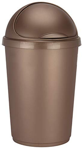 KetoPlastics 50 LITRE ROSE GOLD KITCHEN BIN BULLET BIN DUSTBIN WASTE BIN RECYCLE BIN COPPER PLASTIC BIN LIFT UP LID