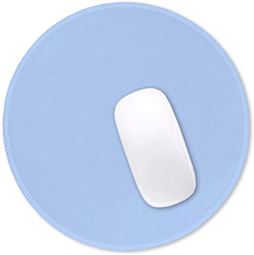 Hsurbtra Mouse Pad, Premium Texture Small Round 8.5 x 8.5 Inch Stitched Edge Non-Slip Waterproof Rubber Mouse Pad Cute Mouse Pad for Office Home Gaming Men Women