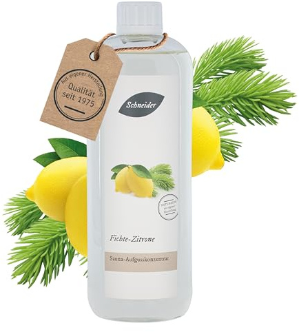 Saunabedarf Schneider Sauna Aufguss Konzentrat Fichte - 1000ml, naturreine, ätherische Öle, wohltuender Saunaaufguss & langanhaltendes Dufterlebnis