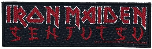 Iron Maiden Senjutsu Logo Unisex Patch schwarz/rot 100% Polyester Band-Merch, Bands