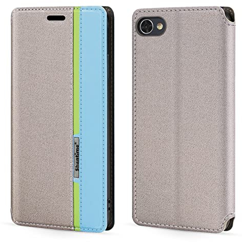 Schutzhülle für BlackBerry Motion (5,5 Zoll) (Leder, Magnetverschluss, Kartenfächer, mehrfarbig)