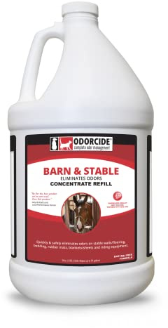 Odorcide Barn & Stable Odor Eliminator for Strong Odor – Cattle & Horse Supplies to Remove Odors – Animal-Safe All Surfaces Deodorizer – Non-Enzymatic Odor Neutralizer Horse Barn Supplies (64 oz)