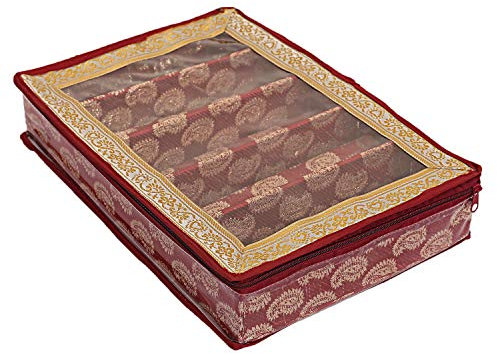 EliteKoopers 5 Rod Maroon Bangle Box Storage Jewellery Box Indian