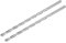 sourcing map HSS(High Speed Steel) Extra Long Twist Drill Bits, 7mm Drill Diameter 200mm Length for Hardened Metal Woodwork Plastic Aluminum Alloy 2 Pcs