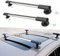 Janefer care Universal Roof Rack Cross Bars, Suction Cup 10cm Diameter, Adjustable Aluminum Luggage Crossbar, for Car SUV Without Roof Side Rail, Non-destructive Installation,C(123-138CM)
