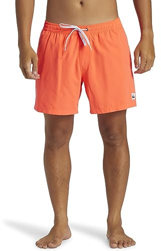 Quiksilver Homme Everyday Solid Volley 15 Maillot De Bain, Fiery Coral, S EU