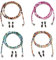 ZMREN 4 Stück Brillenkette Perle Brillenkette, Brillenhalter Riemen, RutschfesteAnti Lost Brillenkette Damen, Gesichtsmasken Lanyard, Brillenband für Sonnenbrille Lesebrille Sportbrillen