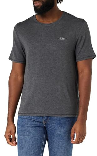 Ted Baker Herren Supersoft Jersey T-Shirt, Dunkelgrau (Dark Grey Marl), XL