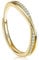 INBOLM Gold Rings for Women With Cubic Zirconia, 18K Gold Plated, 925 Sterling Silver, Adjustable Eternity Band for Wedding, Anniversary
