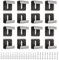 UFURMATE Supporto per specchio, 16 pezzi, kit di fissaggio da parete in acciaio inox, supporto per specchio da parete, kit di supporto per specchio in vetro per specchio spesso 6-8 mm