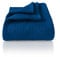 LAYNENBURG Premium Musselin Tagesdecke 220x240 cm XXL - 100% Baumwolle - extraweiche Baumwolldecke als Kuscheldecke, Bett-Überwurf, Sofa-Überwurf, Couch-Überwurf - warme Sofa-Decke (Blau)