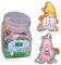 accentra Mini gel douche « Hello Spring » – Grand paquet cadeau parfait pour anniversaire d'enfant, prix tombola ou calendrier de l'Avent – Pot à bonbons de 24 x 50 ml, 2 motifs