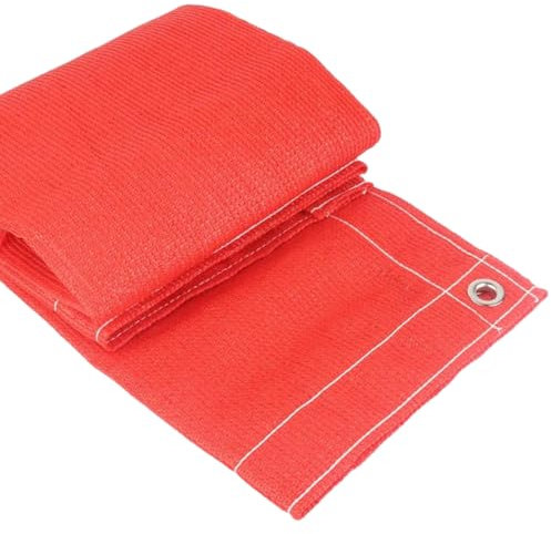 1,5 m breiter HDPE-Zaun, Gartenzaun, Sichtschutznetz, Balkonzaun, Rot, 1,5 x 8 m