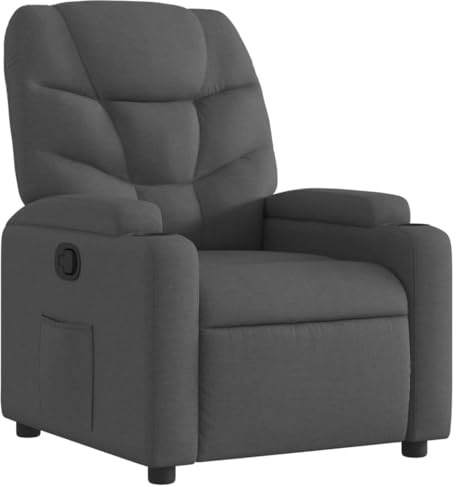 vidaXL Relaxsessel Dunkelgrau Stoff