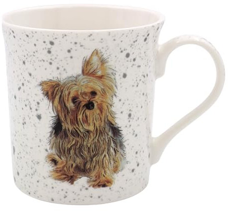 Lesser & Pavey British Designed Coffee Mug | Ceramic Coffee Mugs for Home or Work | Large Mugs for Hot Drinks | Yorkie Tea and Coffee Cups - Sarah Boddy
