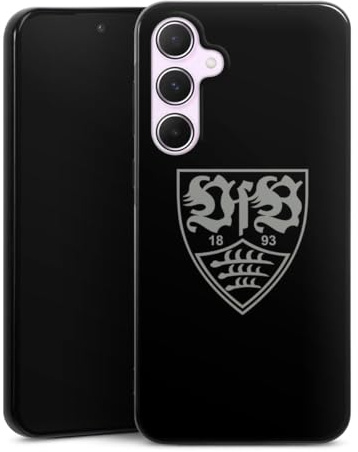 DeinDesign Silikon Hülle kompatibel mit Samsung Galaxy A55 5G Case schwarz Handyhülle Offizielles Lizenzprodukt VfB Stuttgart Bundesliga