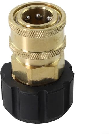 Adaptador de lavadora a presión de conexión rápida hembra a M22 14 15, rendimiento mejorado (3/8)