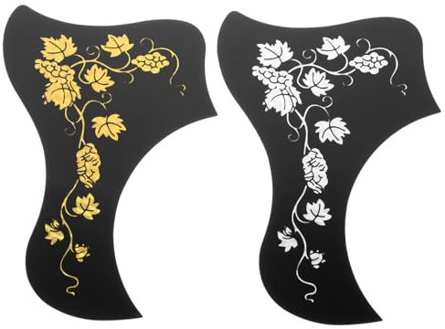 VINTORKY 2stücke Gitarren-pickguards Aus Pvc Mit Traubenmuster Schutzplatten Für Akustik Und Westerngitarren Selbstklebend Für Gitarrenliebhaber