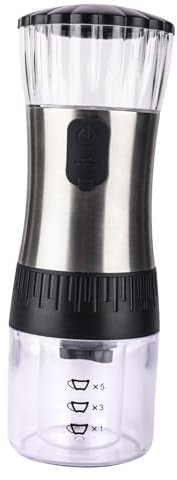 OZBME Macinacaffè Elettrico, macinapepe, Contenitore Ricaricabile, macinacaffè Automatico per Cucina Domestica, Ristorante