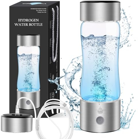 2026 Upgraded Hydrogen Water Bottle, 2400 Hydrogen Water Bottle Generator, Hydroh Hydrogen Water Machine Improve Water in 3 Mins for Home, Office, Travel, Daily Drinking