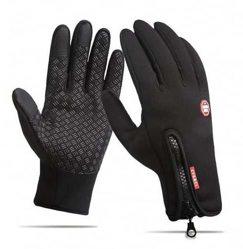 Warme Handschuhe für den Winter, wasserdicht, winddicht, rutschfest, für Radfahren, Fahren, Laufen, Wandern, Klettern, Skifahren, Sport, verstellbare Größe für Damen und Herren