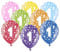 10 kunterbunte Luftballons 1 Made in EU Luftballon 1. Geburtstag Junge Mädchen Ballons 1 Metallic 30cm Ballon Zahl 1