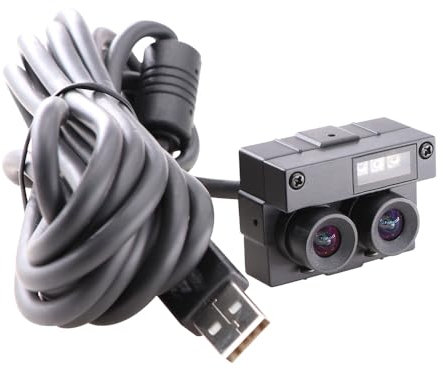 KAYETON IR Day Night Vision Synchronization 2MP 1080P Stereo Webcam UVC Plug Play Dual Lens USB Camera with Case for 3D Face Detection
