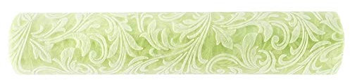 Ideen mit Herz Tischläufer Deluxe | Deko-Vlies auf Rolle | 30cm x 5m | Tischband | Tischdeko | Verschiedene Designs zur Auswahl (Ornamente | lindgrün)