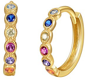 E 925 Sterling Silber Klassische Weizen Muster Hoops Ohrringe für Frauen Mädchen | Frauen Vintage Hypoallergene Geometrie Große Silber Huggie Ohrringe für Frauen empfindliche Ohren