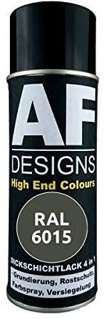 Vernice spray 4 in 1 RAL 6015, colore verde oliva nera.