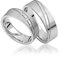JC Trauringe 925er Sterling Silber Paar-Preis I Ehe-Ringe mit kostenloser Gravur I Verlobungsringe 6 mm breit inkl. Etui-Box I Herren-Ring ohne & Damen-Ring mit Zirkonia-Stein I Gr. 48 bis 72 I S054-S