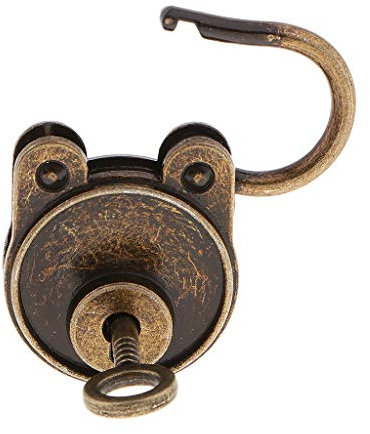 lahomia Lucchetti Utili in Stile Antico Vintage con Serratura a Chiave con Chiave in Bronzo