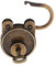 lahomia Lucchetti Utili in Stile Antico Vintage con Serratura a Chiave con Chiave in Bronzo
