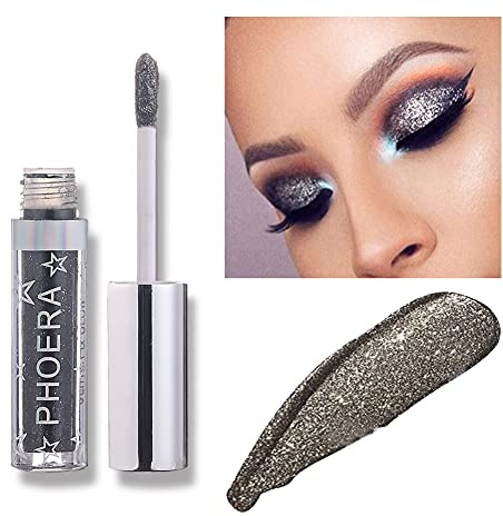 KDOWES Flüssiger Lidschatten, wasserfest, glitzernd, leicht zu tragen, langlebiger Eyeliner, Augenstift, Make-up-Kosmetik (A108)