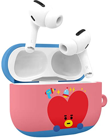 BT21 Offizielles Merchandise-Design für Airpods Pro Hülle Schutzhülle Hartschale mit Schlüsselanhänger für Airpods Pro Hülle – TATA