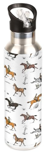 Tavisto Borraccia sportiva isolata da 590 ml, in acciaio inox, a doppia parete, senza BPA, a prova di perdite, per scuola, sport, palestra, fitness, viaggi, yoga, escursionismo