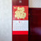 LOONELO 2024 asiatischer vietnamesischer chinesischer Neujahrstagskalender, Drachenkalender, Kalender von Vietnam, Wandkalender (Rot+Gold 003)