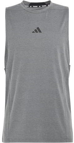 adidas Men's Designed for Training Workout Tanktop DGH Solid Grey M