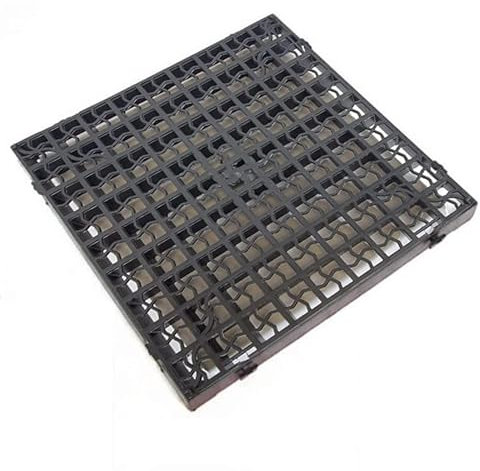 Set of 220 - Grass Grid Black Plastic Paving Driveway Grid Turf Grass Lawn Path Gravel Protector Drainage Mat Shed Greenhouse Base Car Parking Seating Area Safety Floor Matting (Weatherproof)